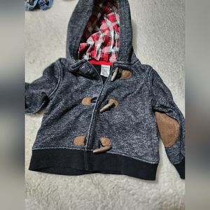 12m Carters black/gray jacket